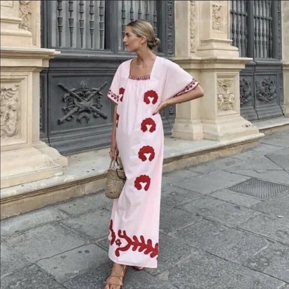 Zara | Dresses | Zara Limited Edition Floral Embroidered Dress | Poshmark